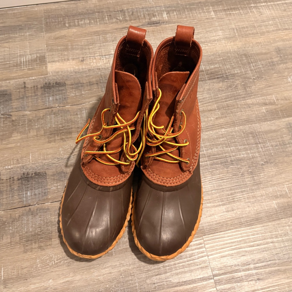Cabela’s Leather Duck Boots Men’s Size 9 Brown Waterproof Hunting Boots